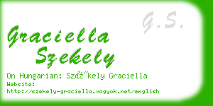 graciella szekely business card